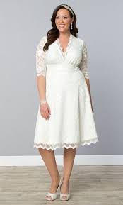 White Dress For Courthouse Wedding Informal Wedding Dresses For Older Brides Knee Length Wedding Dress Plus Size Wedding Gowns Wedding Dresses Plus Size