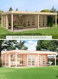 Gartenhaus mit flachdach von gartenhausplus.de. Gartenhaus Panama 40 Gartenhaus Flachdach Modern Design Gartenhaus Gartenhaus Mit Terrasse