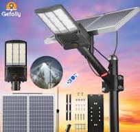 12800W Commercial Solar Street Lights Outdoor Dusk to Dawn For basketball court