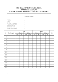 We did not find results for: Doc Program Magang Mahasiswa Fakultas Ekonomi Universitas Muhammadiyah Sumatera Utara Daftar Hadir Nama Npm Program Studi Konsentrasi Pagi Siang No Hari Tanggal Masuk Keluar Masuk Keluar Ket Jam Prf