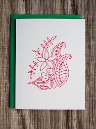 Floral Pattern Notecards From Happy Cactus Designs