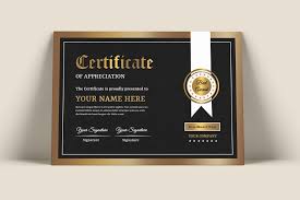 Black And Gold Logo Template Black Gold Certificate Template 81230 Certificate Design Template Certificate Templates Certificate Design