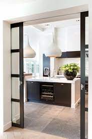 Cloison Coulissante Entre Salon Et Cuisine Contemporary Kitchen Renovation Contemporary Kitchen Kitchen Style