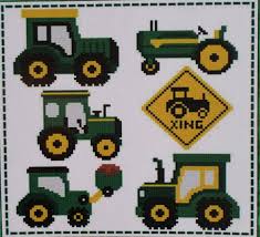 These are all original pieces designed by me, so please use them with respect and just for your own personal stitching pleasure! Tractors Pattern Stitch New Zealand