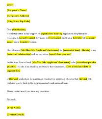 The reference letter for marriage immigration acts as a testimonial that the couple is genuinely married. Letter Of Support For Immigration Template Sample Letters