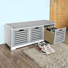 Maybe you would like to learn more about one of these? Sobuy Fsr23 Hg Storage Bench With 3 Drawers Padded Seat Cushion Entryway Bench Shoe Cabinet Shoe Bench Home Hallway Furniture Urbytus Com