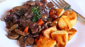 3 hours 5 minutes not too tricky. Beef Bourguignon Recipe With Roasted Potatoes French Recipes Pbs Food