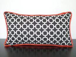 Black And White Geometric Lumbar Pillow Black And White Throw Pillow Cover Geometric Lumbar By Anitascasa White Throw Pillow Covers Black Cushions Outdoor Pillow Covers