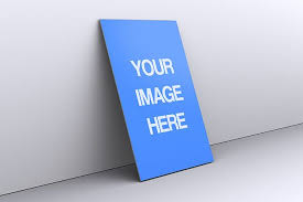 Paper On Gray Wall Poster Mockup Online Poster Mockup Poster Wall Grey Walls