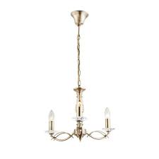 3 Flg Pendel Hange Lampe Gold Leuchte Schlafzimmer Lobby Innen Raum Beleuchtung