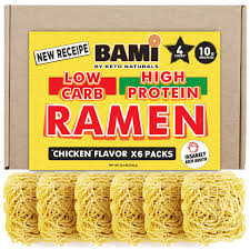 Low Carb ramen noodles (Chicken flavor 6 packs) Keto noodles 4g carbs, High Protein  ramen 10g. Keto noodle plant based ramens no – Groceryeshop