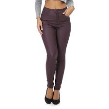 The water looked a bit sketchy, but. Pantalon Skinny Enduit Prune