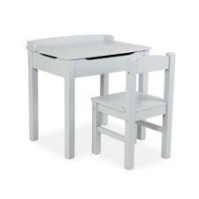 Melissa Doug Wooden Lift Top Desk Chair Gray Kids Desk Chair Kids Chairs Desk And Chair Set