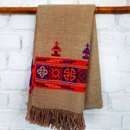 Handmade Kinnauri Woolen Shawl