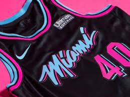 The miami heat unveiled the viceversa court that will be used at americanairlines arena when the team wears its viceversa uniform. Miami Heat Unveil Vice Nights City Edition Jerseys Sports Illustrated