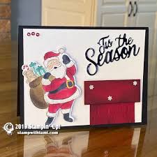 Buying christmas cards at the store is what many people do, but that is not what i want to do! Online Class Video How To Make A Set Of Shimmery Santa Chimney Cards Stampin Up Demonstrator Christmas Cards To Make Stampin Up Cards Stampin Up Christmas
