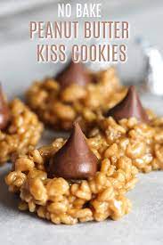 No Bake Peanut Butter Kiss Cookies Recipe Start To Finish In 15 Min Recipe Peanut Butter Kiss Cookies Peanut Butter Kiss Peanut Butter Kiss Cookies Recipe