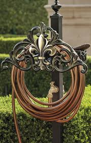 Fleur De Lis Hose Station Frontgate Garden Hose Holder Tuscan Decorating Hose Storage