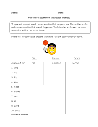 Verbs Worksheets Verb Tenses Worksheets