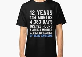 Birthday Boy T Shirt For 12 Year Old Boy Boys 12th Birthday Countdown T Shirt Funny Gift Birthday Gift 12 Year Old Boys Ha Classic T Shirt T Shirt Cool T Shirts Classic T Shirts