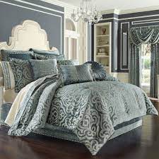 Fits various type of decoration, adding more beauty and coziness to your bedroom. Sicily Teal Cal King 4 Piece Comforter Set