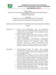 Program perkesmas (perawatan kesehatan masyarakat) upt puskesmas panaguan. Contoh Sk Tim Penilaian Kinerja