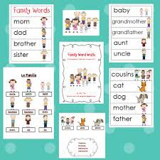 Product Preview Preschool Family Theme Preschool Family Word Families