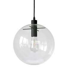 Easy installation, all required fixture parts are included Modern Glass Globe Pendant Light Casa Lumi