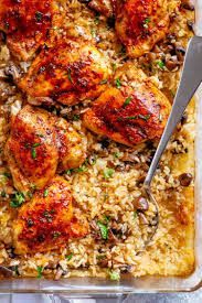 Not only do you save money by cutting up a whole chicken yourself, but you also get the backbone to make stock. Oven Baked Chicken And Rice Cafe Delites