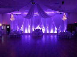 Purple Uplighting Wedding Venue Dance Floor Wedding Uplighting Wedding Ballroom Wedding