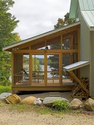 You will just have longer supports on the outside. Image Result For Screened Porch With Slanted Roof Backyard Porch Screened Porch Designs House With Porch