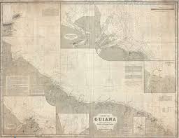 coast of guiana geographicus rare antique maps