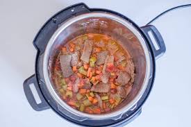 Once the timer goes off, let the pot npr (natural pressure how long does it take for flank steak to cook? Instant Pot Swiss Steak Corrie Cooks