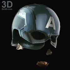 Catain America Civil War Helmet 3d Printable By Do3d Stl Obj Captain America Helmet Captain America Costume 3d Printable Models