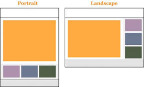 Ipad Orientation Landscape Layout Template Portrait