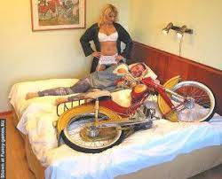 Pin On A Man Sleep With A Bicycle This Is So Funny Picture See More At