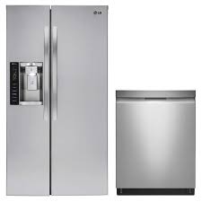 Available in both top and bottom mount, our refrigerators come in a variety of sizes and colors. Lg 2 Piece 26 Cu Ft Side By Side Refrigerator And Smart Dishwasher With Quadwash Kitchen Package Costco