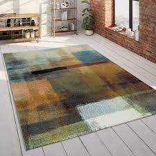 Paco home hochflor teppich wohnzimmer shaggy langflor skandinavisches rauten muster, grösse:80x150 cm, farbe:anthrazit. Teppich Gemalde Design 3 D Muster Bunt Teppichcenter24