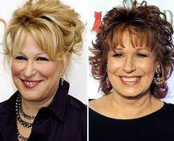 Bei mir bist du schön. Bette Midler And Joy Behar Celebrity Look Alike Celebrity Look Celebrities