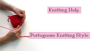 By tensioning your yarn in the right hand and flicking it with your finger, you can become a faster knitter! Knitting Help Portuguese Knitting Style Youtube