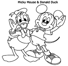 Mikey mouse clubhouse coloring pages mickey clubhous on mouse. Mickey And Donald In Mickey Mouse Clubhouse Coloring Page Kids Play Color