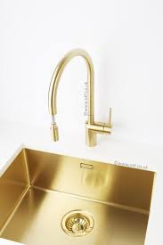 Black And Gold Kitchen Sink Tap Alveus Monarch Quadrix 50 Gold Flush Slim Undermount Sink Brass Kitchen Sink Sink Gold Kitchen