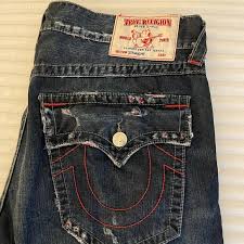 RICKY RED STITCH SUPER True religion men jeans