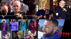 May the odds be ever in your favorlady gaga but make it the hunger games. lady gaga wears a dress at the inauguration of president joseph r biden that. Lady Gaga In Hunger Games Attire At Inauguration Mocking Christians Youtube