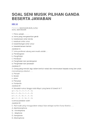 Musik dangdut adalah jenis musik yang tidak termasuk ke dalam jenis musik tradisional nusantara karena. Soal Seni Musik Pilihan Ganda Beserta Jawaban