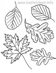 Die deko im herbst ist vor allem eins: Bastelvorlagen Bastelvorlage Herbstblaetter Herbstlaub