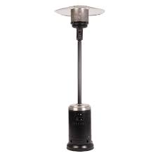 Fire Sense 46 000 Btu Onyx And Stainless Steel Gas Patio Heater 63009 The Home Depot Fire Sense Gas Patio Heater Fire Sense Patio Heater