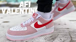It's decorated with a little heart underneath the swoosh that contains, wait for it, another swoosh. Way Better Than Expected Nike Air Force 1 Valentine S Day Review On Foot Youtube