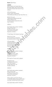 English Worksheets Kokomo Beach Boys