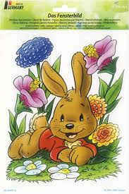 Heitmann Deco Fur Ostern Und Fruhling Zum Dekorieren Folie Fensterbild Hase Amazon De Garten
